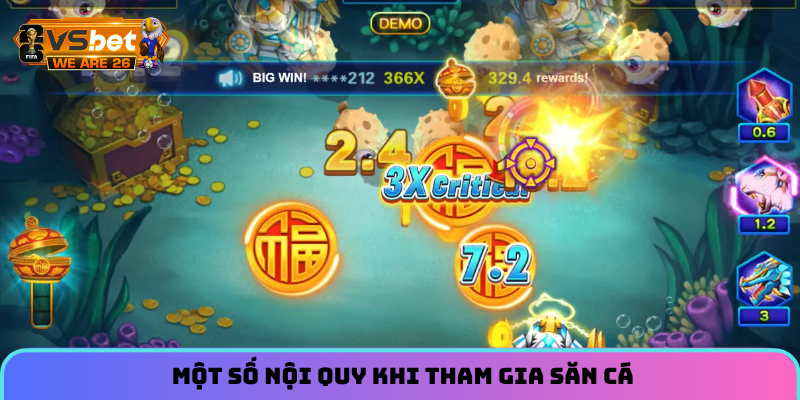 Review Game Bắn Cá Thần Tài - Game Săn Boss Bom Tấn 2026 5 Một số nội quy khi tham gia săn cá